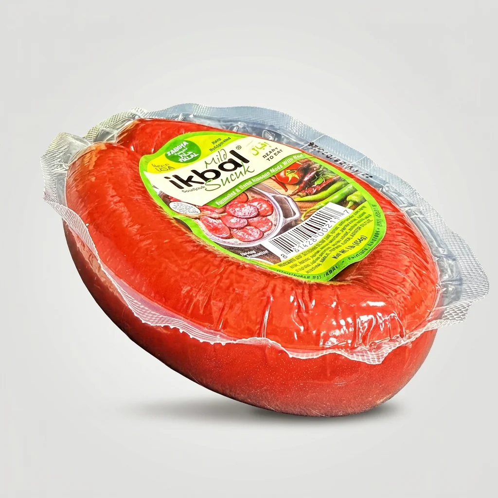 Ikbal Mild Soudjouk 1 lb - Ready to Eat Halal Beef Sausage - Image 2