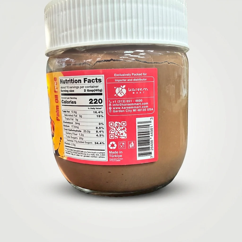 Kareem Choco Power Hazelnut Spread 14.10 oz - Turkish Chocolate - Image 2