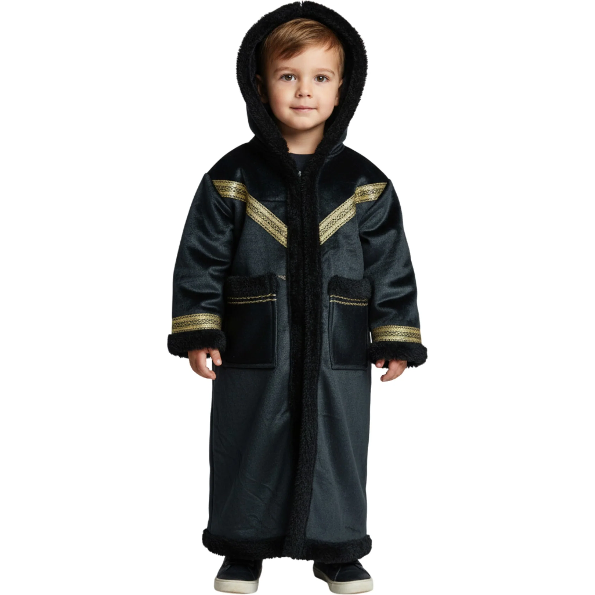 Kids Winter Fur Coat – Hooded & Stylish for 3-4 Year Olds, Warm Faux Fur Outerwear - Image 10