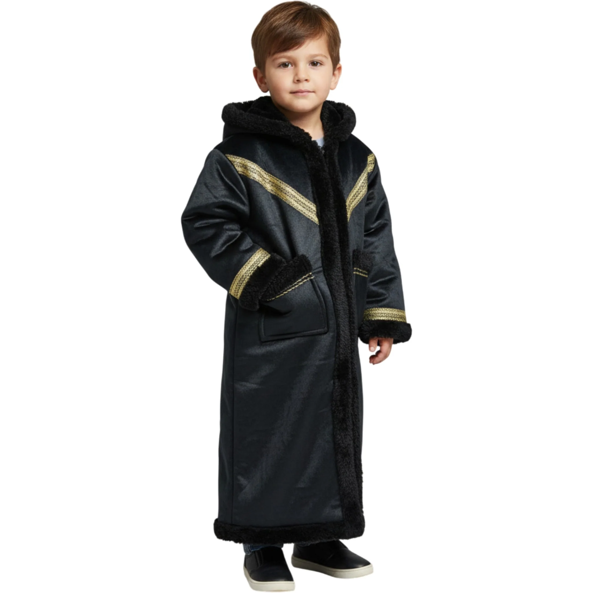 Kids Winter Fur Coat – Hooded & Stylish for 3-4 Year Olds, Warm Faux Fur Outerwear - Image 11