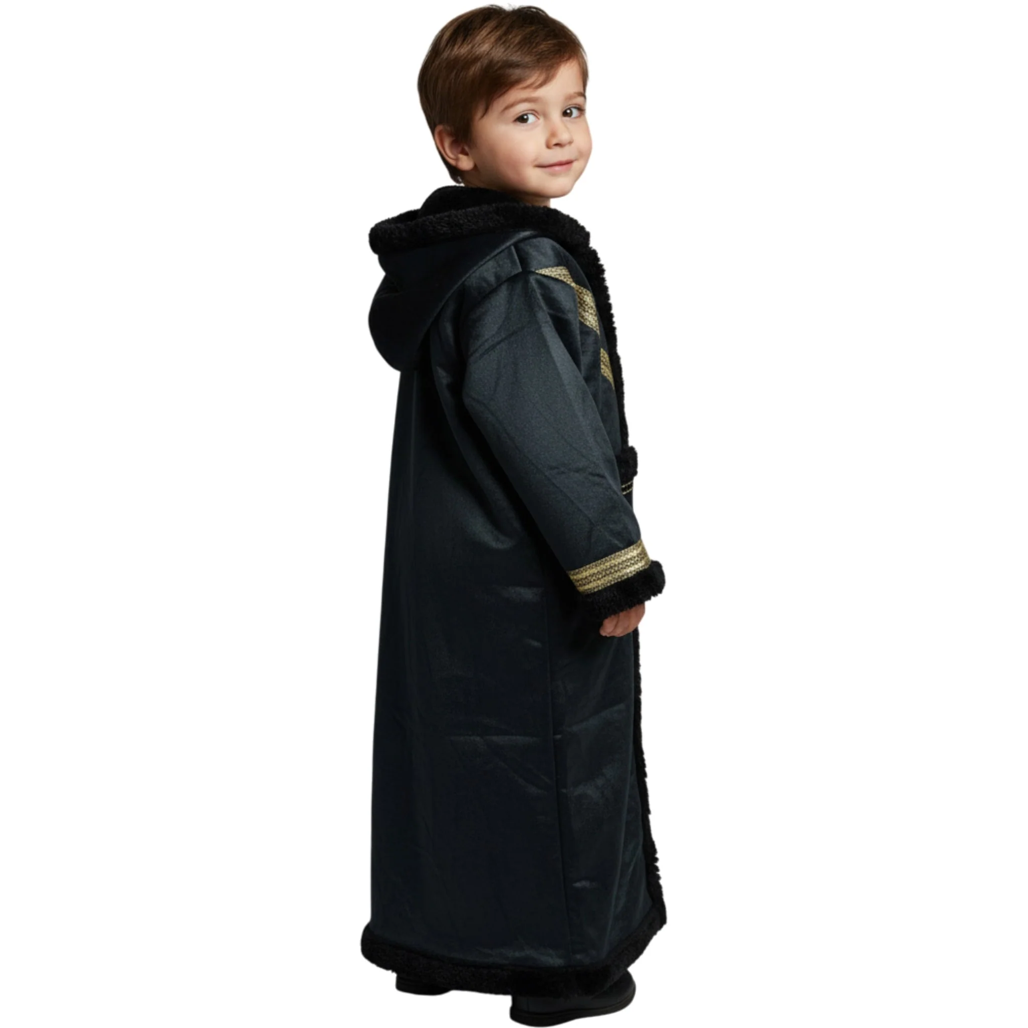 Kids Winter Fur Coat – Hooded & Stylish for 3-4 Year Olds, Warm Faux Fur Outerwear - Image 12