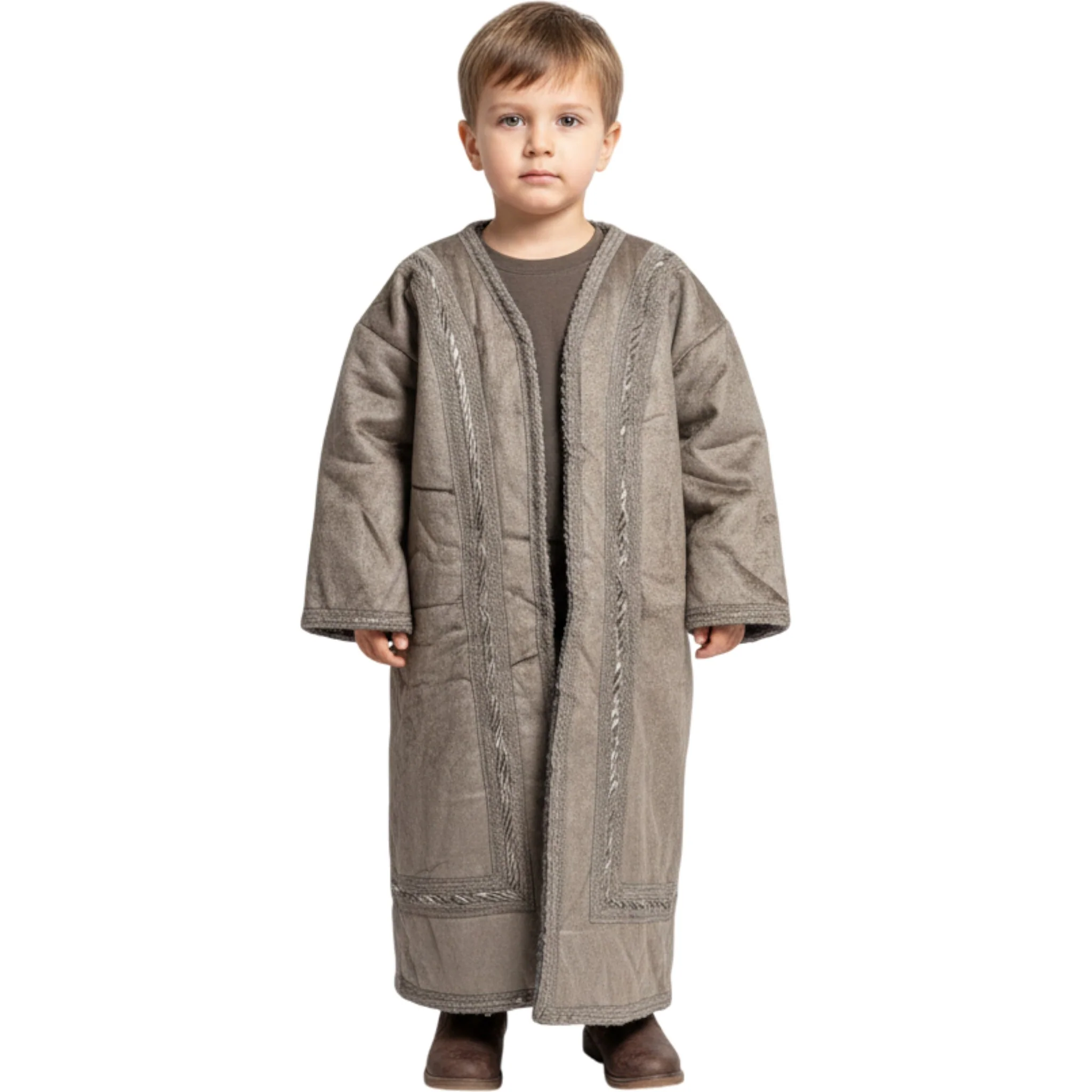 Kids Winter Fur Coat – Hooded & Stylish for 3-4 Year Olds, Warm Faux Fur Outerwear - Image 16