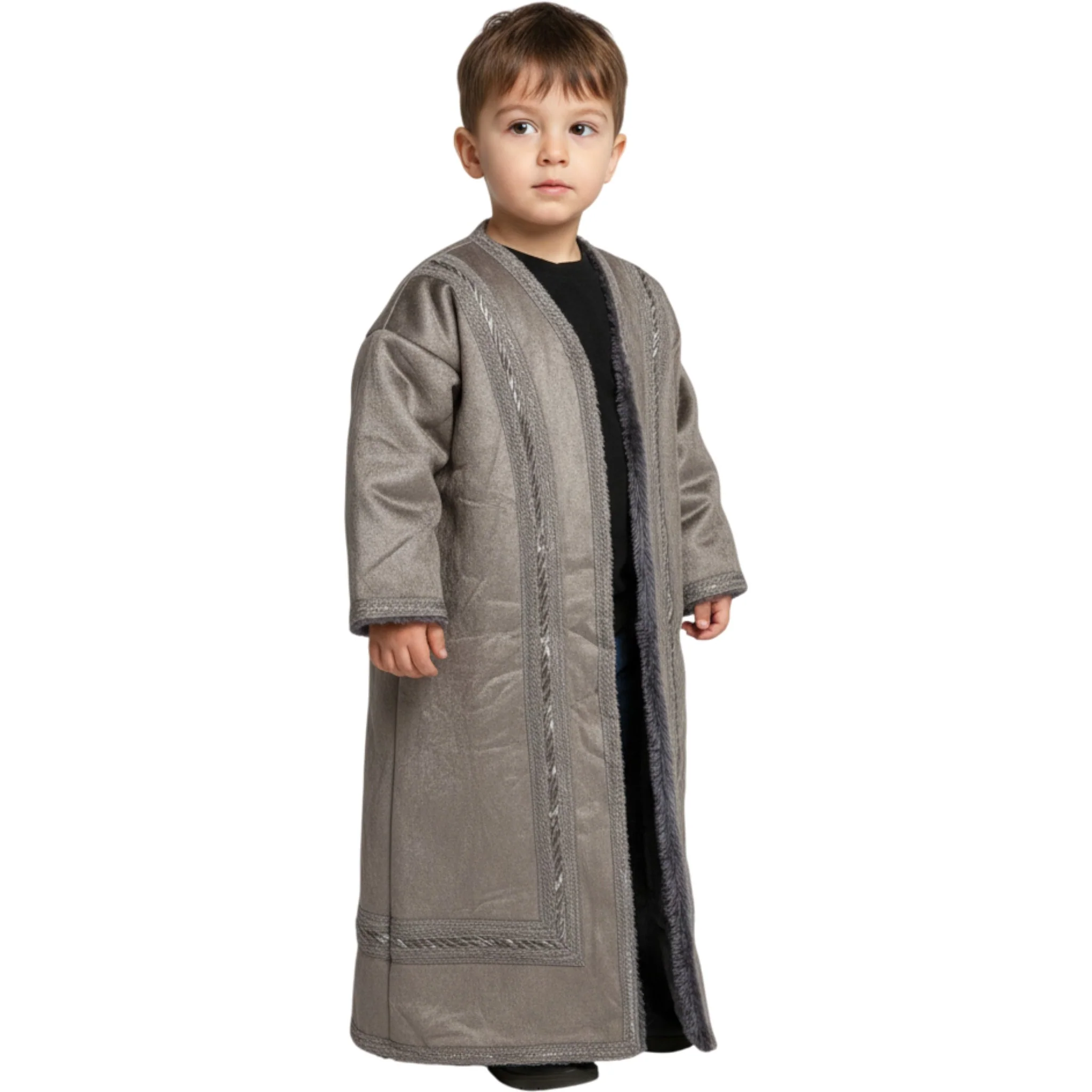 Kids Winter Fur Coat – Hooded & Stylish for 3-4 Year Olds, Warm Faux Fur Outerwear - Image 17