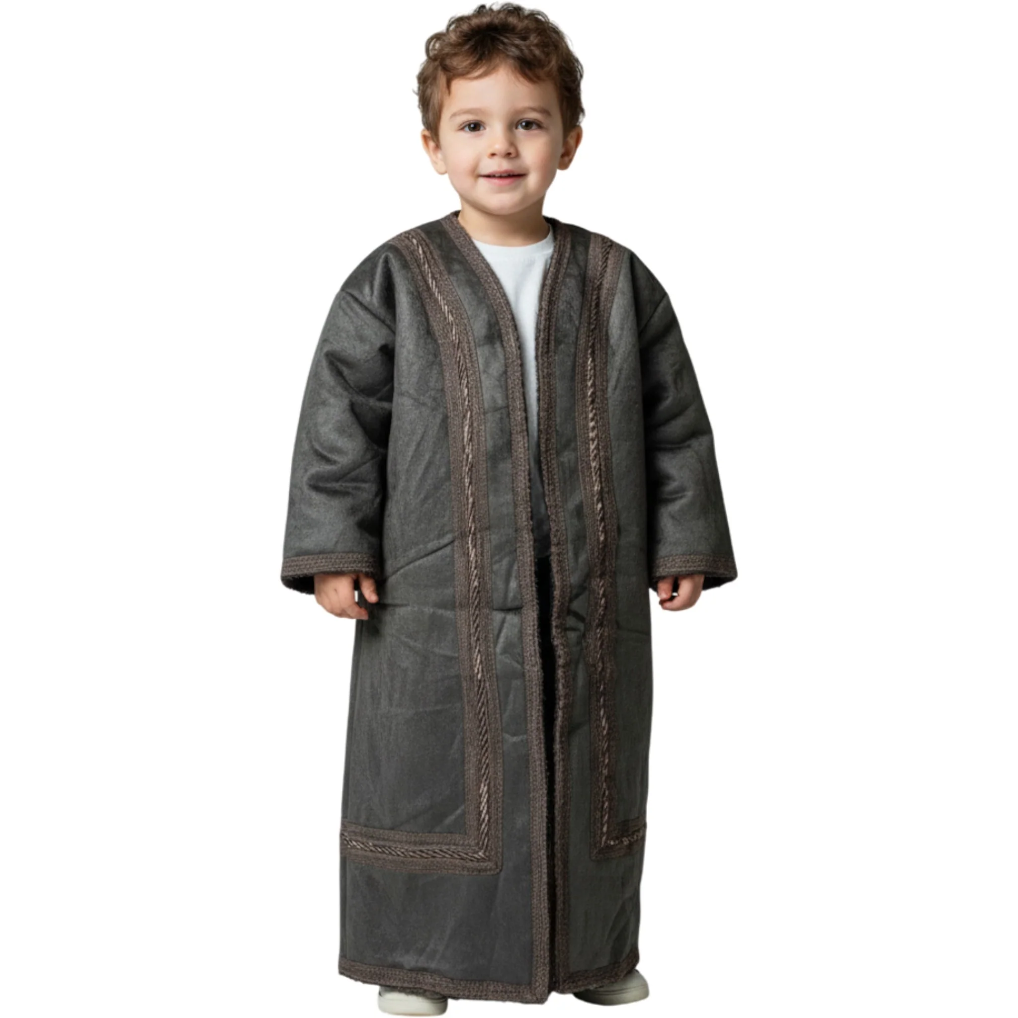 Kids Winter Fur Coat – Hooded & Stylish for 3-4 Year Olds, Warm Faux Fur Outerwear - Image 8