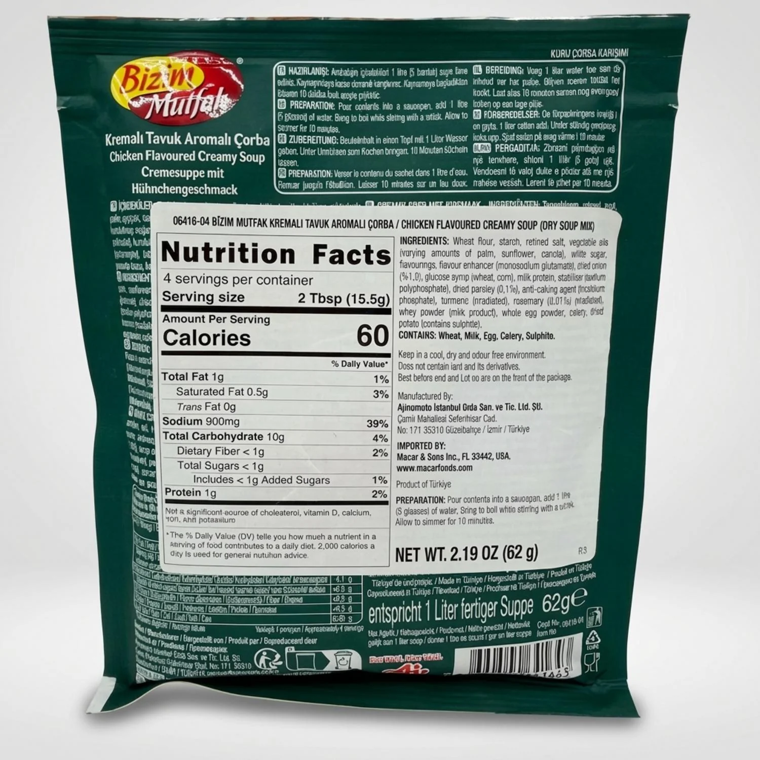 Kremalı Tavuk Aromalı Çorba (50g) - Image 2