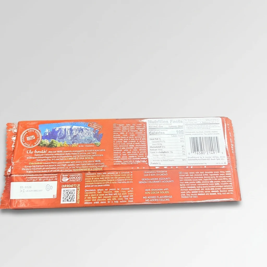 Loacker Chocolaterie Dark Chocolate Wafer 75g - Italian Crispy Wafer - Image 2