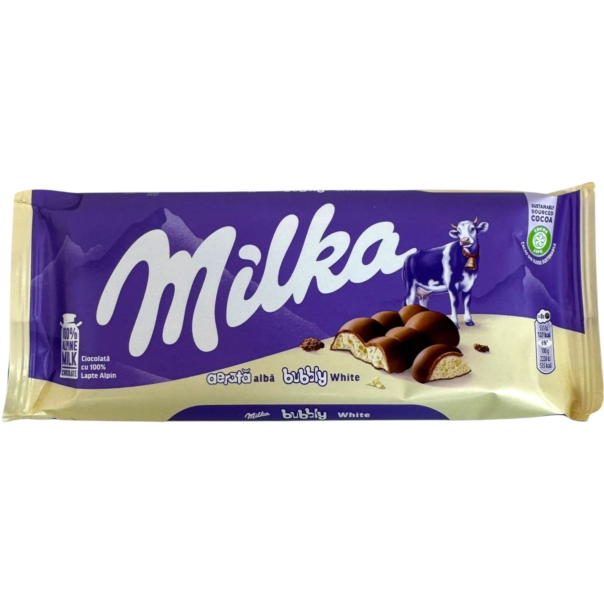 Milka Bubbly White Chocolate 95g