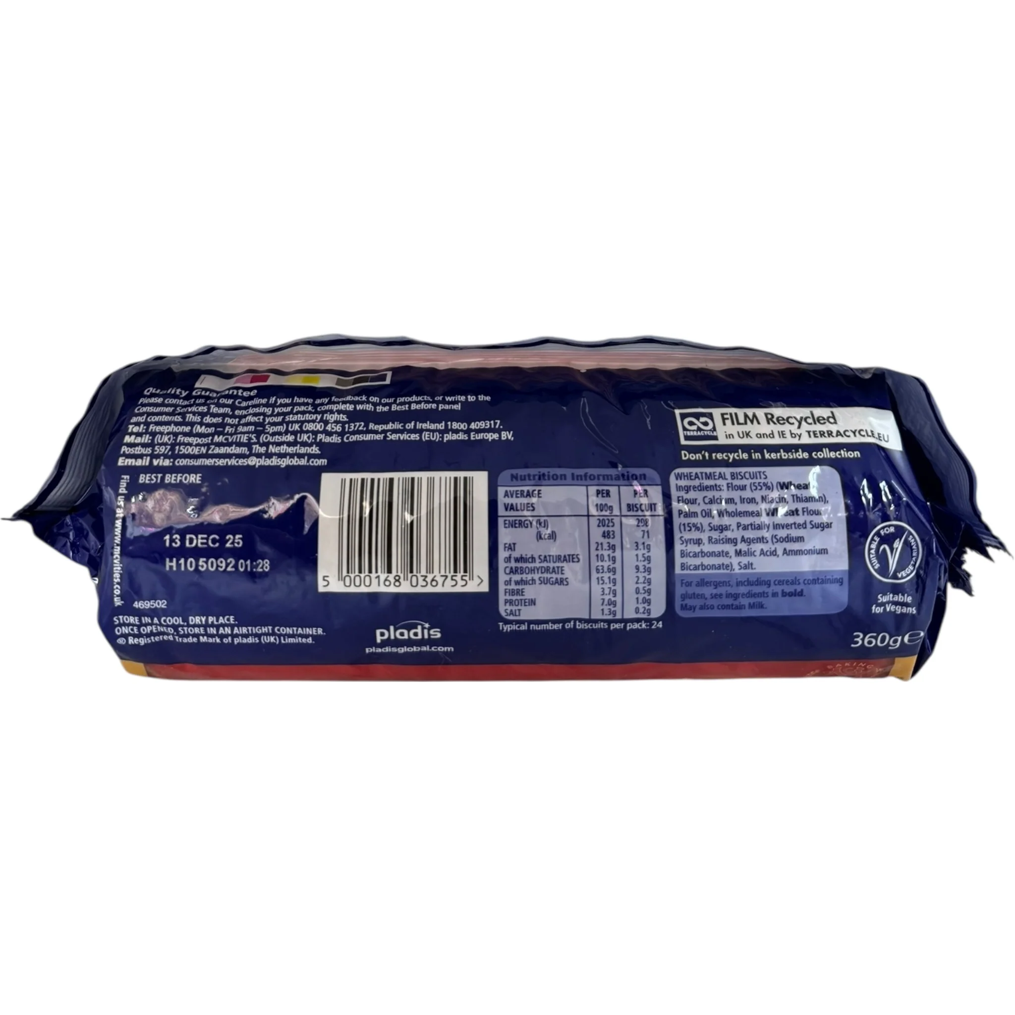 McVitie's Digestive Original Whole Wheat Biscuit Snacks - Image 2