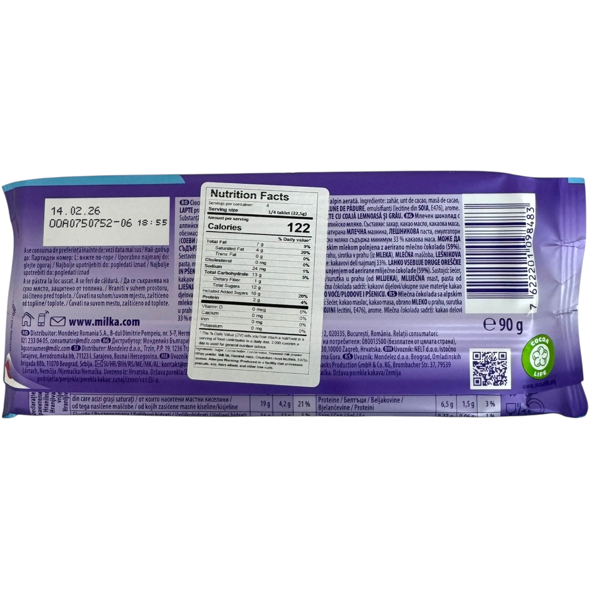 Milka Bubbly Chocolate Snacks With Alpine Milk – 90g - Image 2