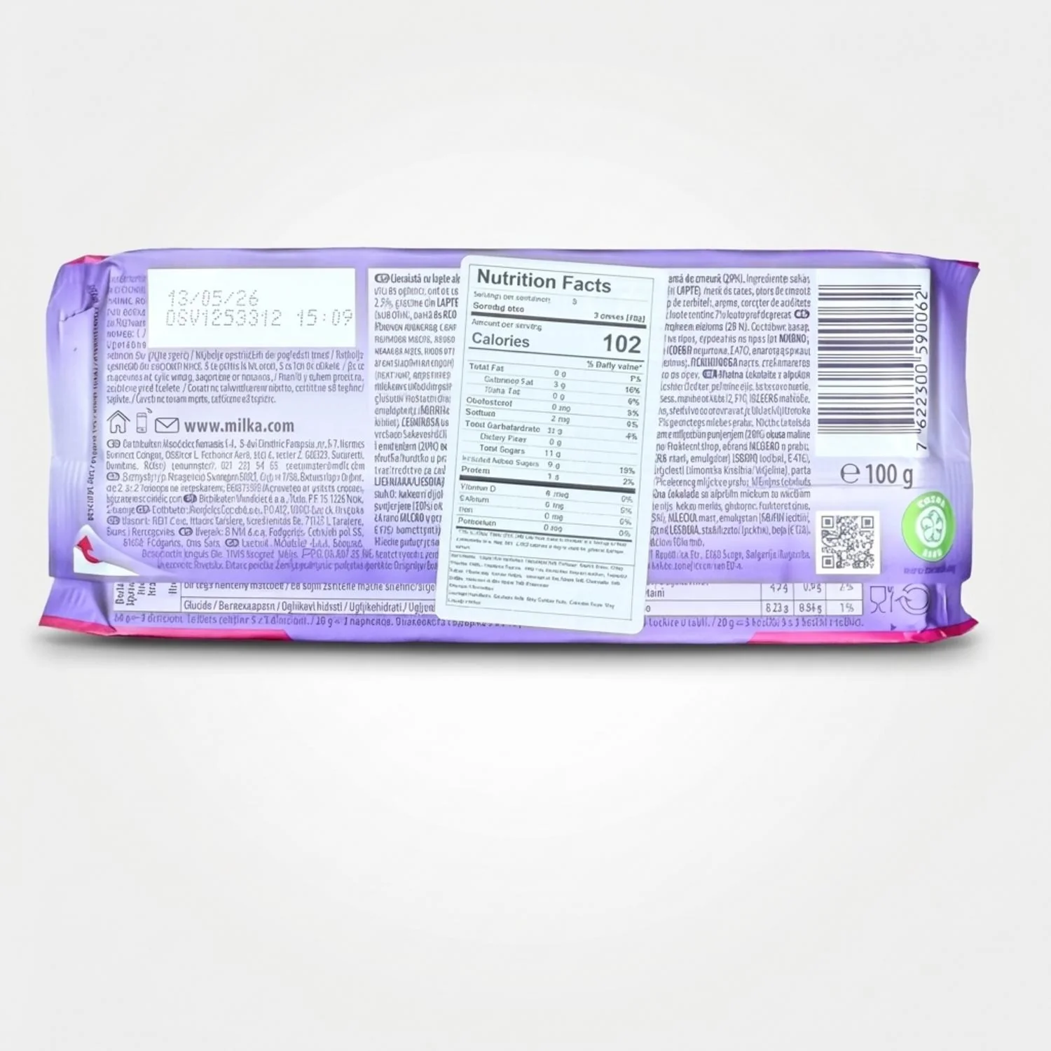 Milka Raspberry Creme (100g) - Image 2