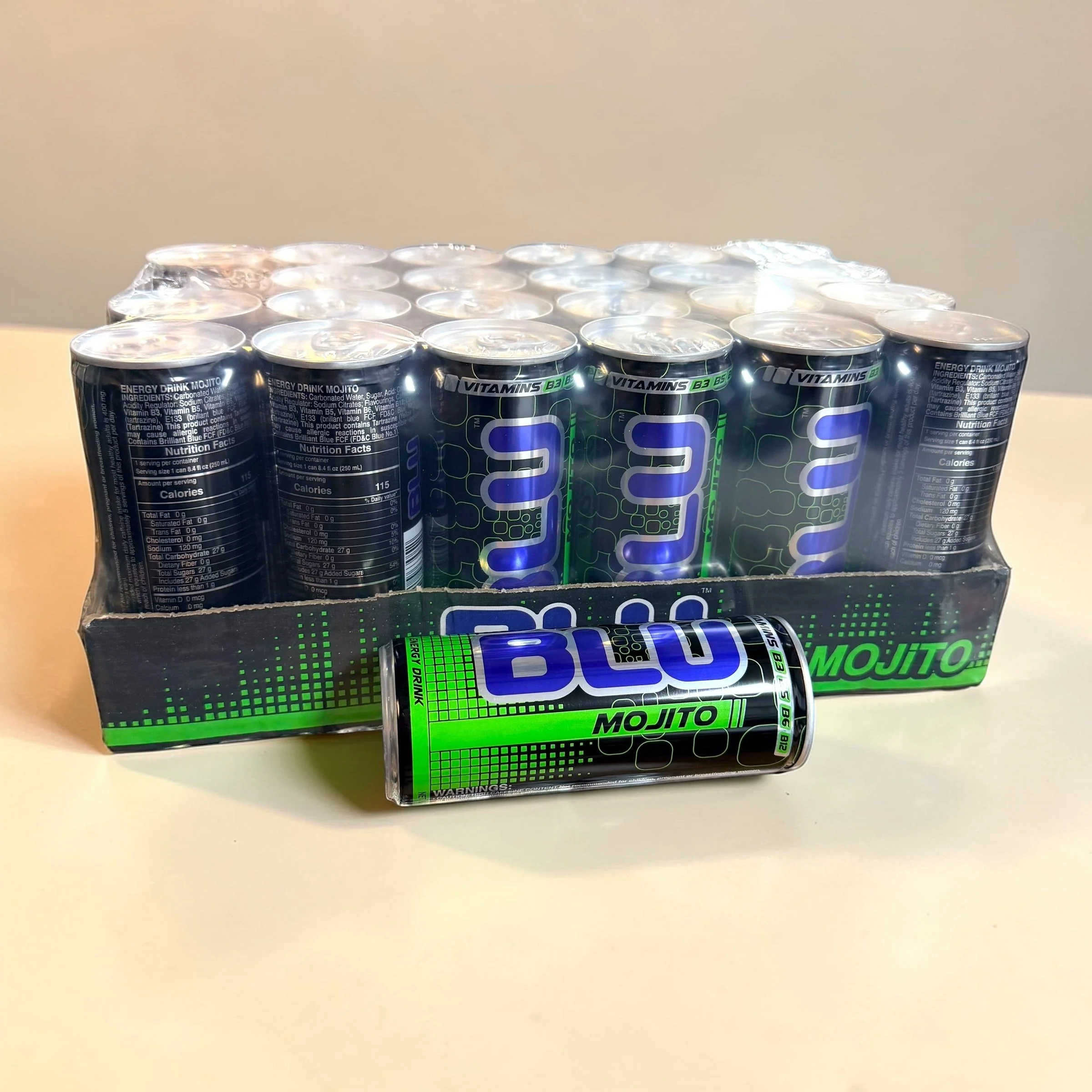 BLU Mojito Energy Drink 250ml Can - Image 3