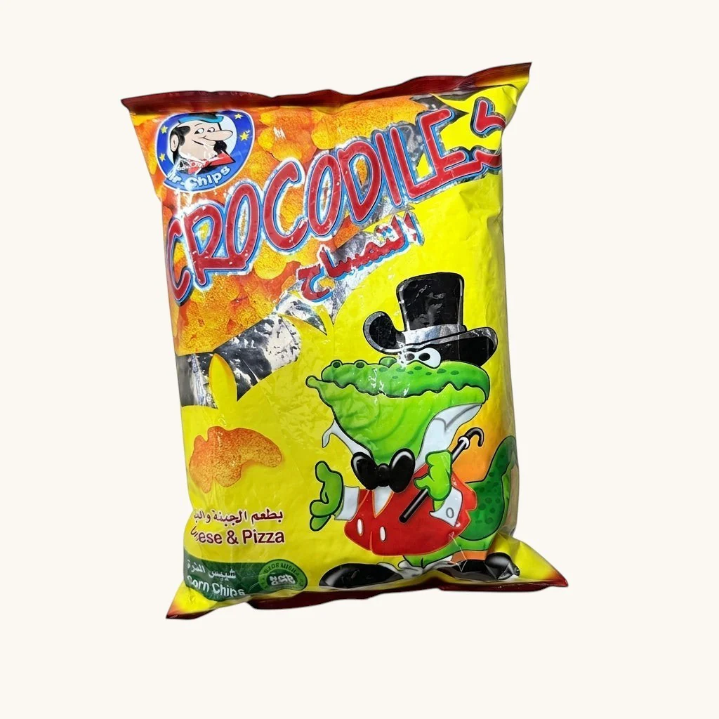 Mr. Chips Crocodile Cheese & Pizza Corn Chips 80g - Halal Snack