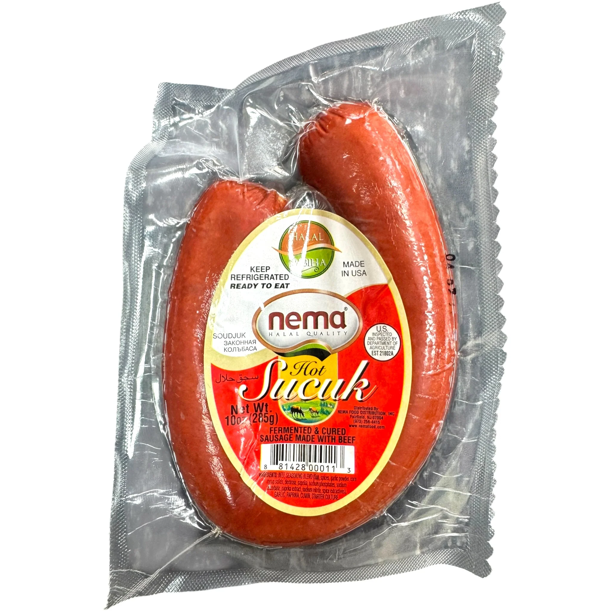 Nema Hot Sucuk 285g Spicy Turkish Sausage