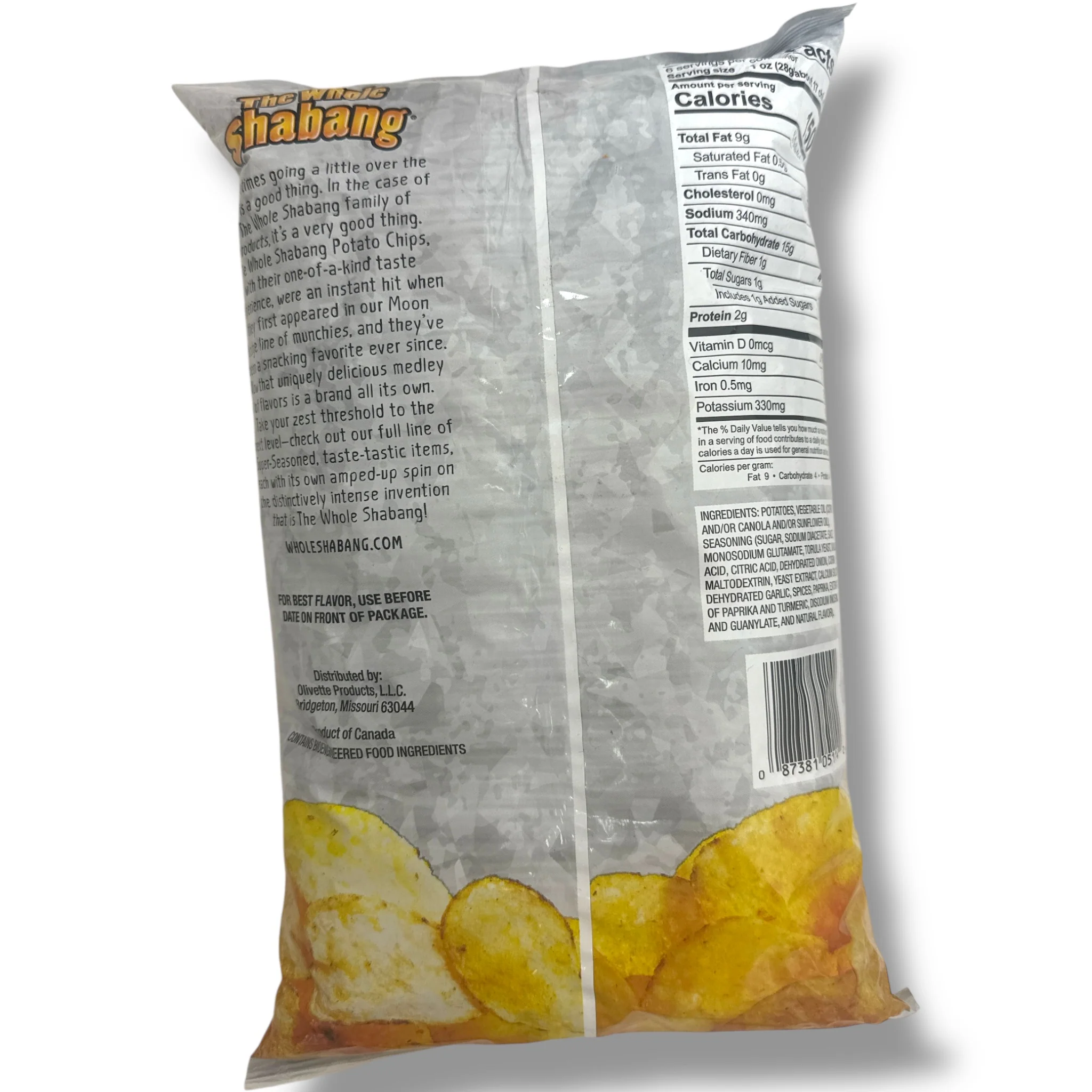 Whole Shabang Original Potato Chips 170g - Bold Flavor and Crunchy Texture Snack - Image 2