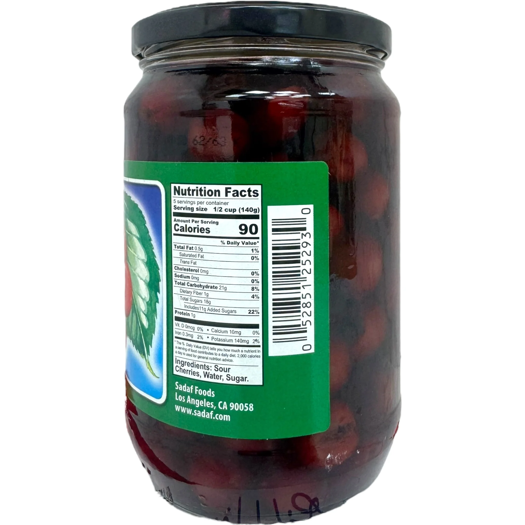 Sadaf Pitted Sour Cherries in Light Syrup 700g - Image 2
