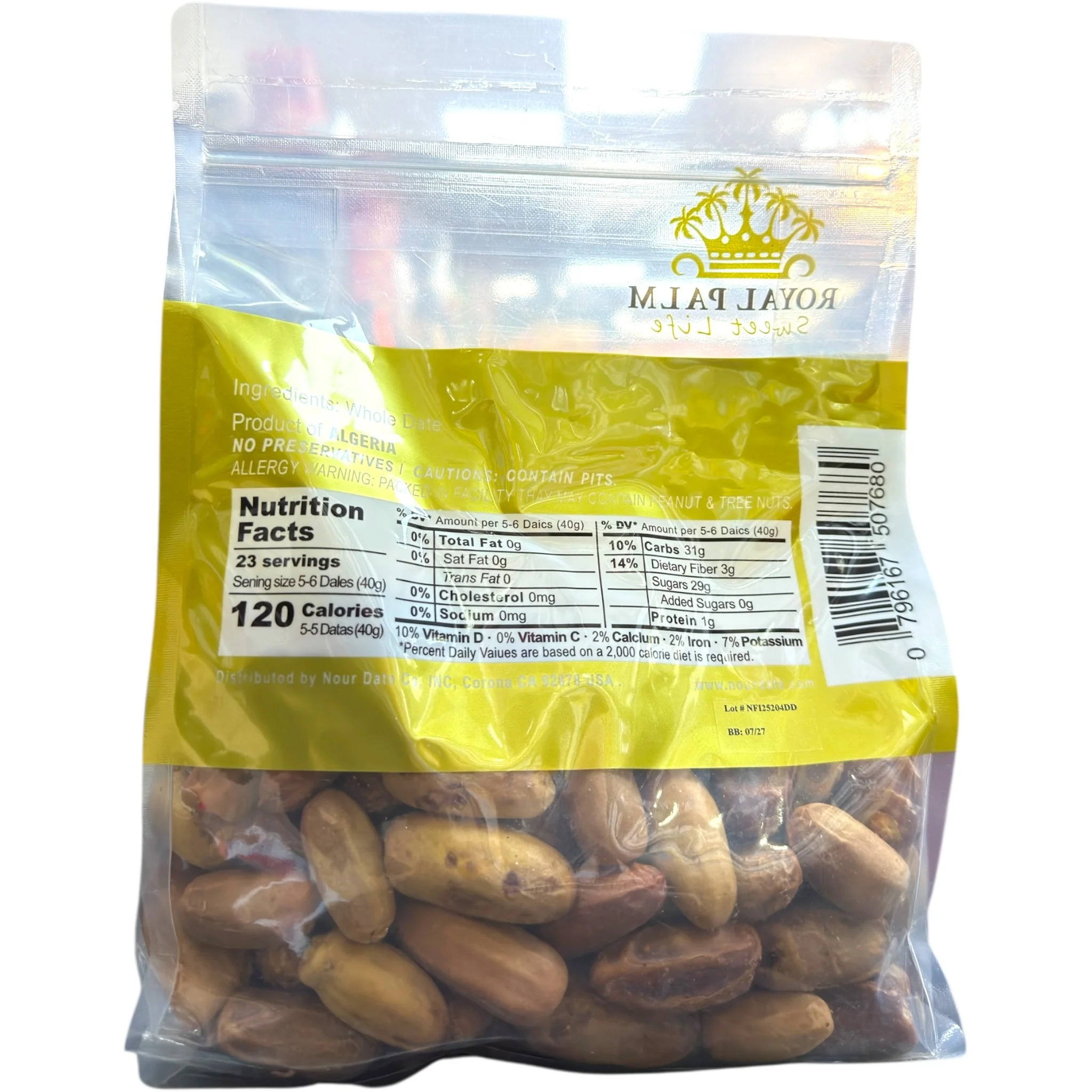 Premium Dry Algerian Royal Palm Dates 1kg - Image 2