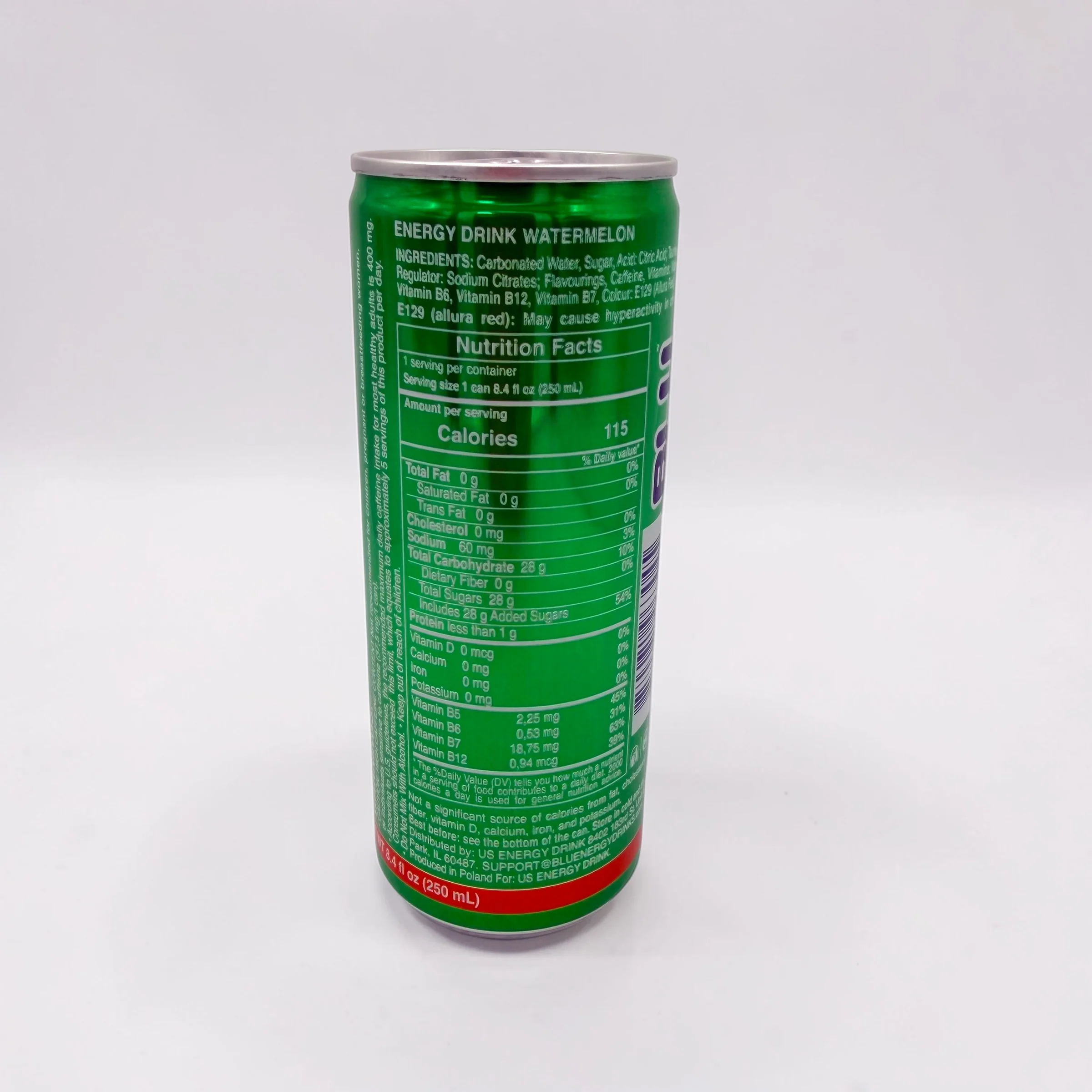 BLU DAY Watermelon Energy Drink 250ml - Image 4