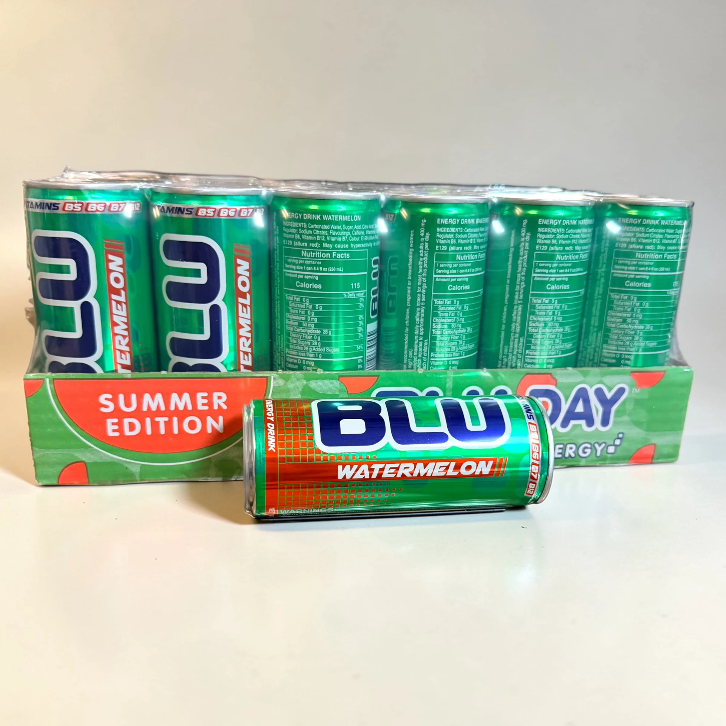 BLU DAY Watermelon Energy Drink 250ml - Image 5