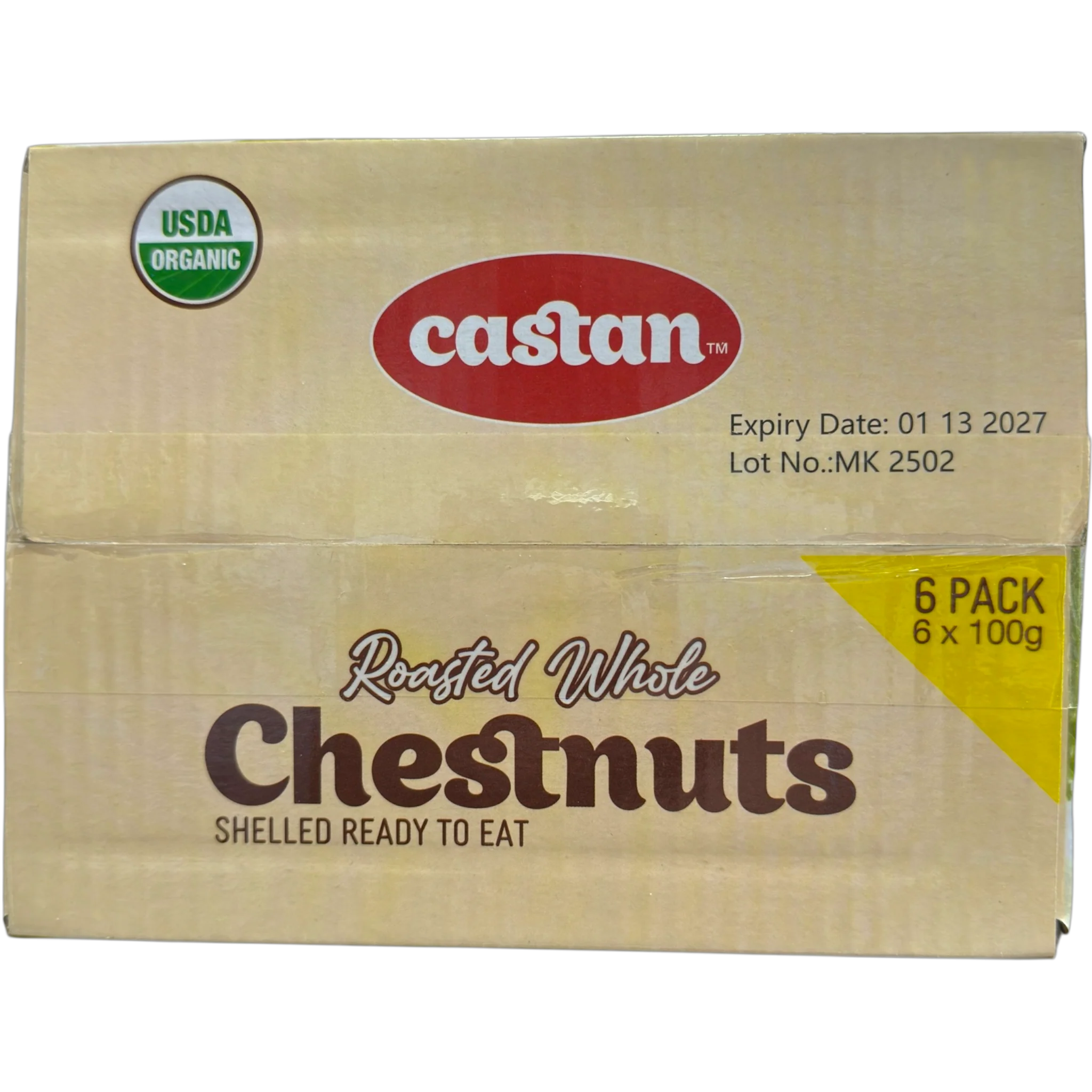 Castan Roasted Whole Chestnuts Snack – 6 Pack - Image 4