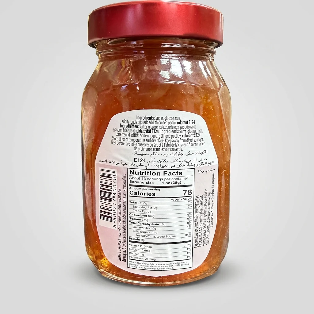 Sera Rose Preserve 13 oz - Non-GMO Rose Petal Jam with 10% Fruit - Image 2