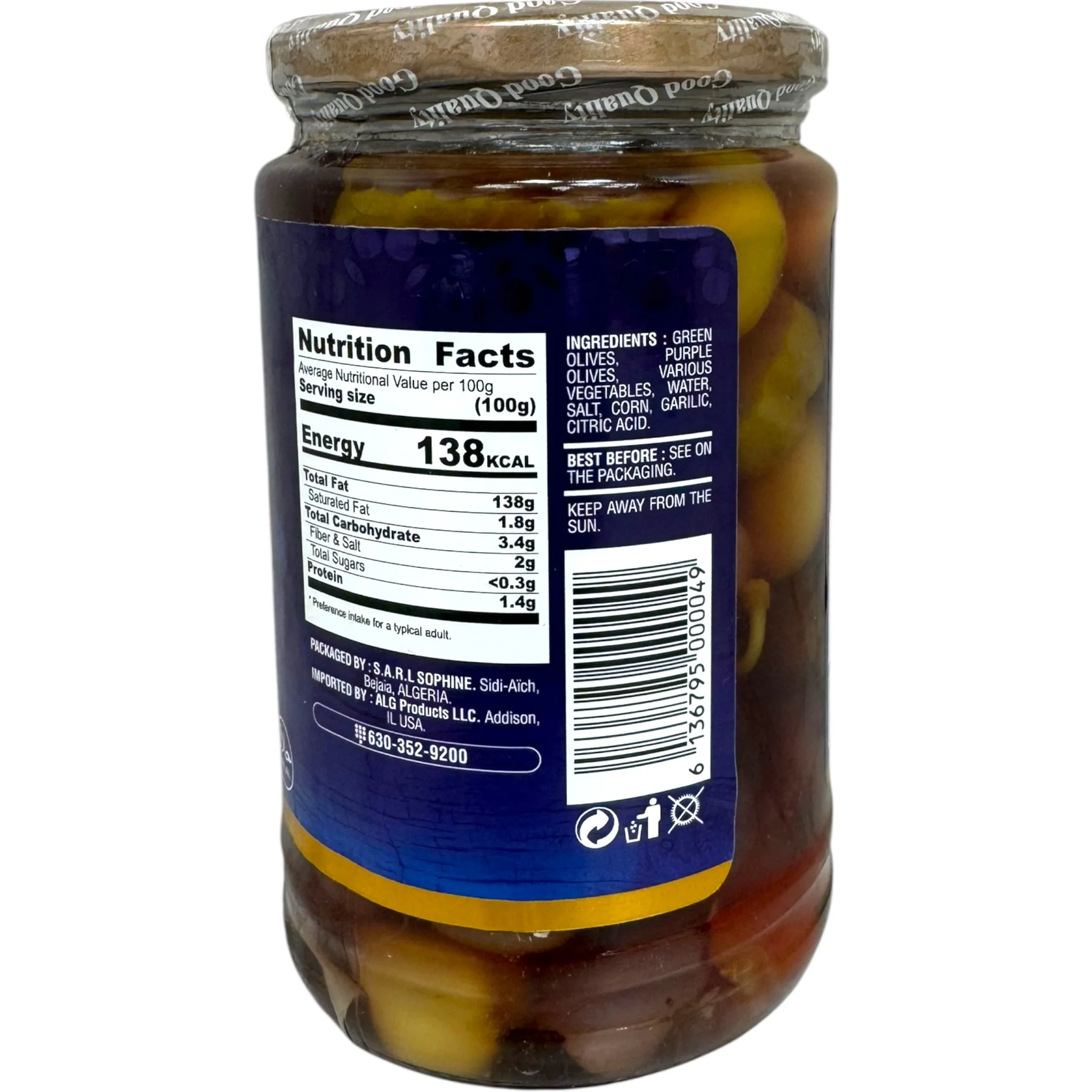 Sophine Premium Mediterranean Cocktail Olives - Image 3