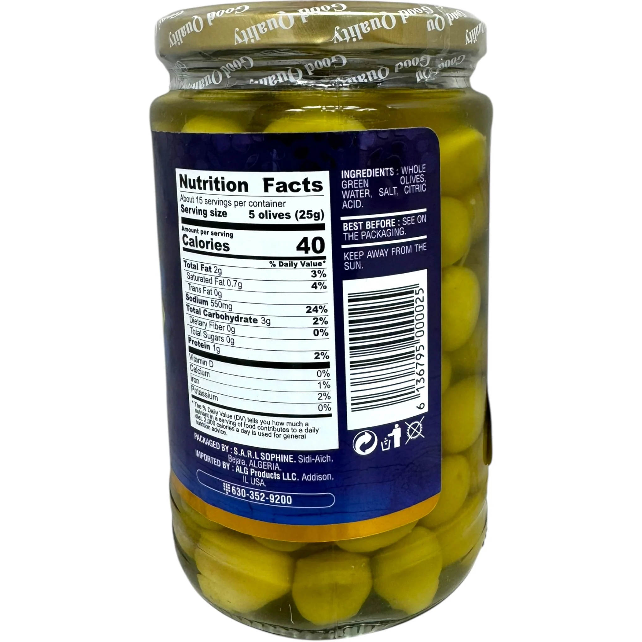 Sophine Green Olives – Fresh and Flavorful - Image 3