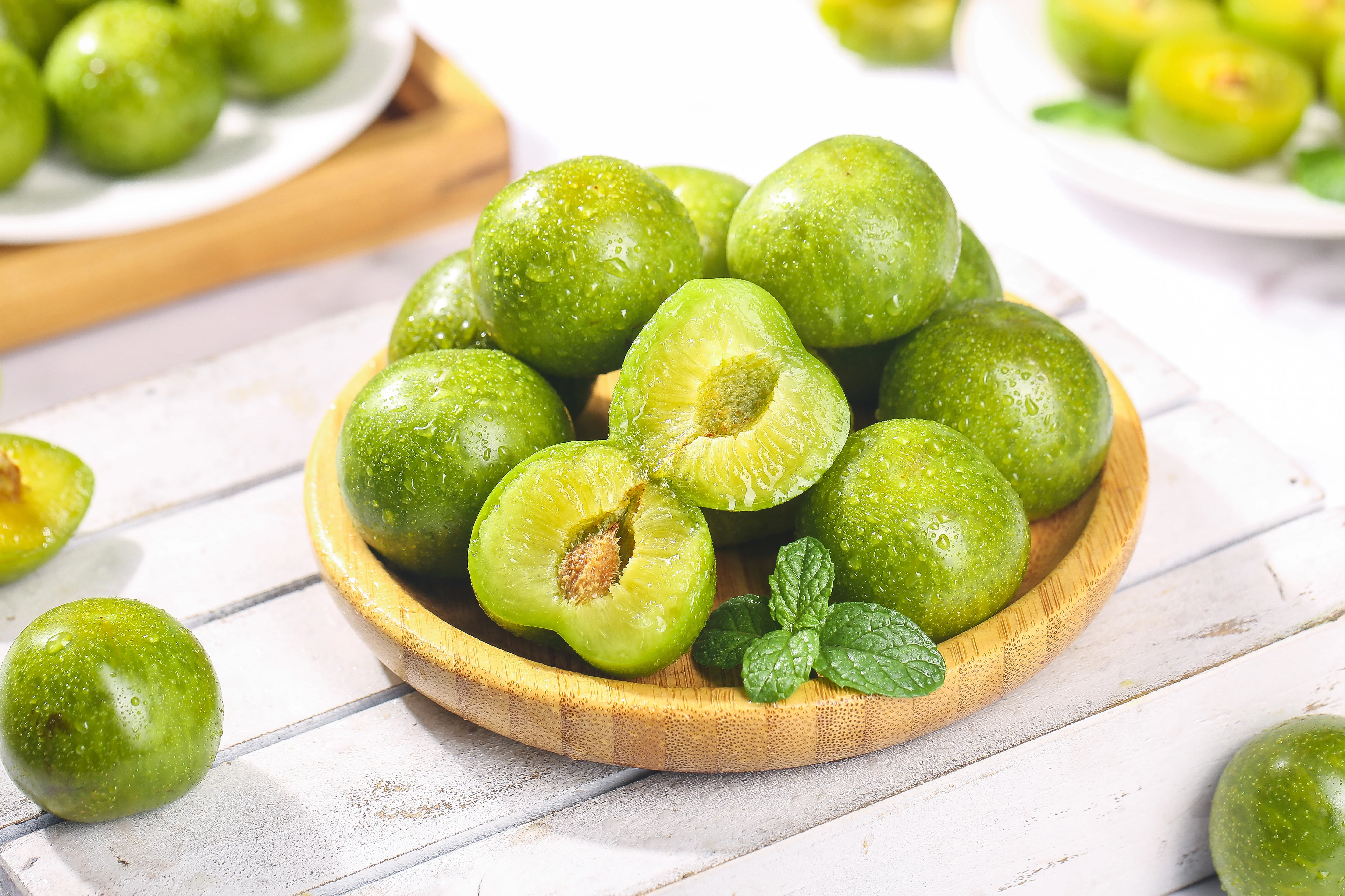 Sour Green Plum, Green Plums, Janerik (1 lb) By Albasha - Image 7