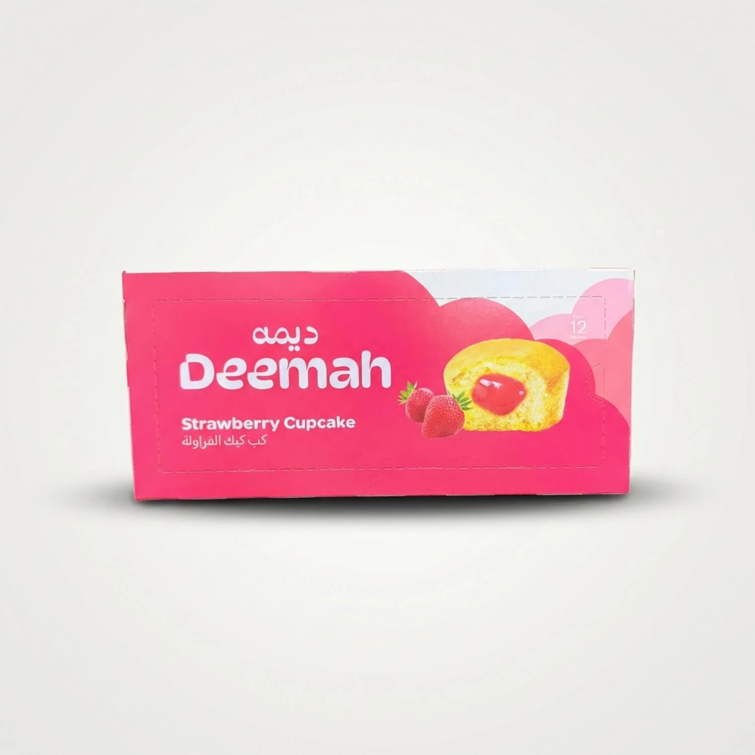 Deemah Strawberry Cupcake box of 12pc(325g)