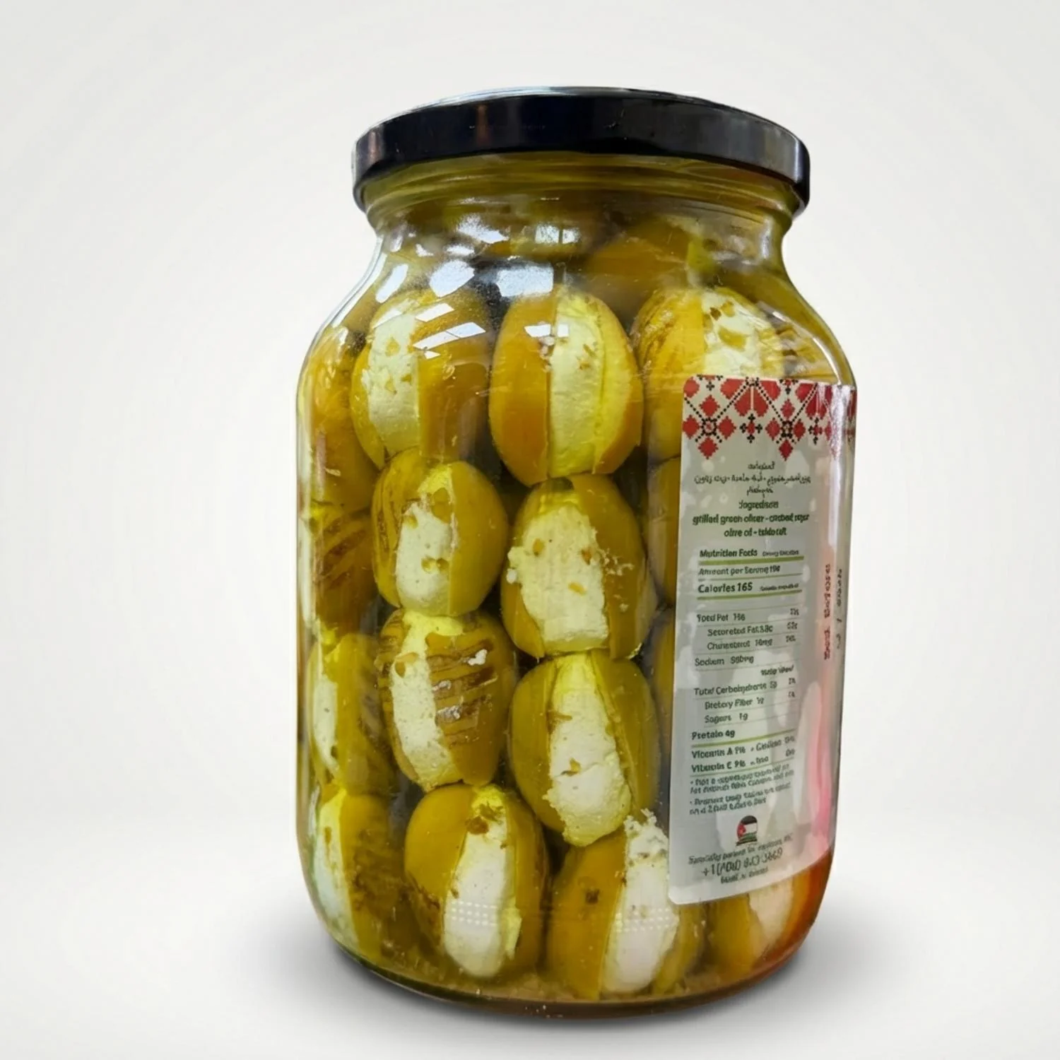Stuffed with Labneh Green Olives (1000g) - Image 2