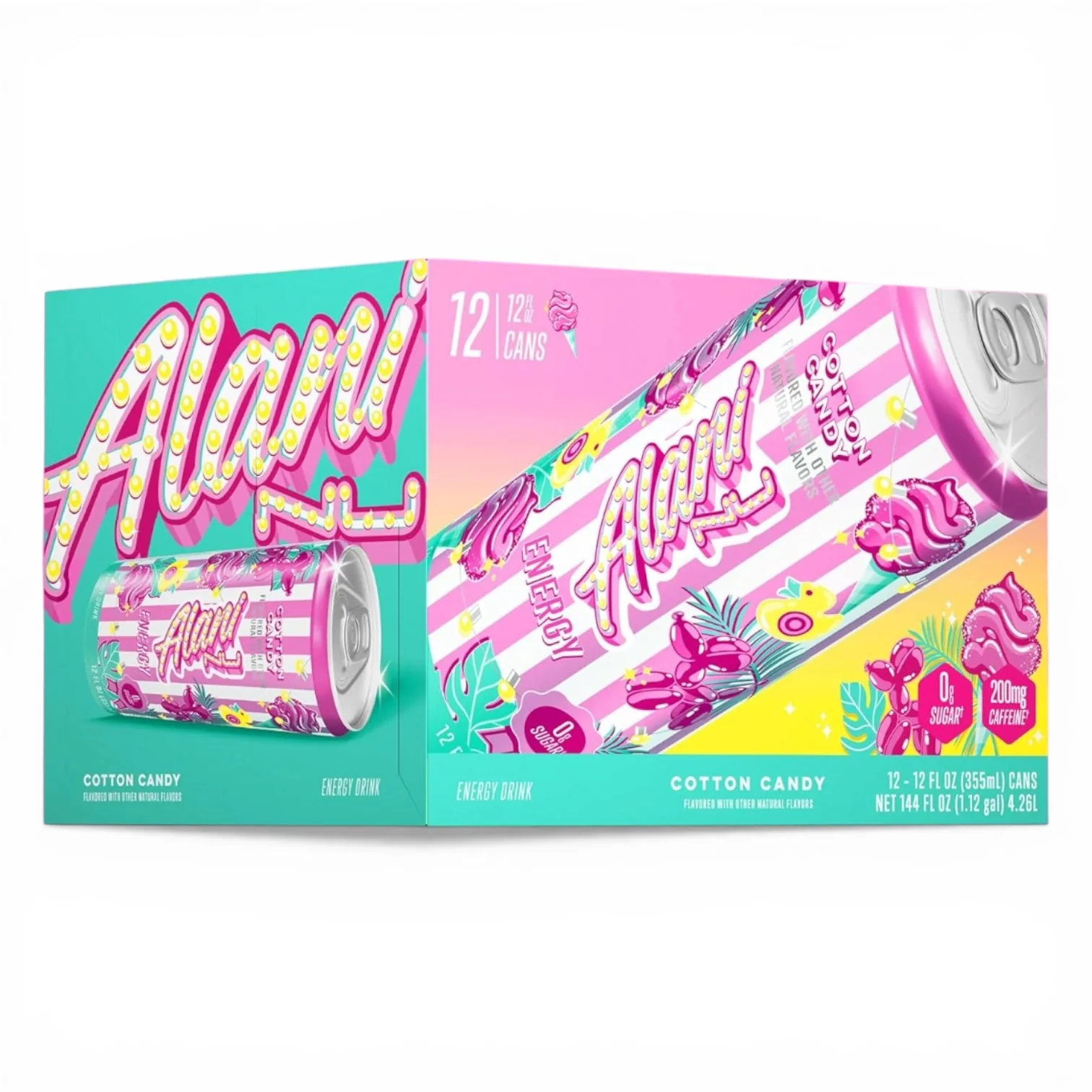 Alani Energy Sugar Free Energy Beverage - Cotton Candy Flavor, Refreshing & Guilt-Free - Image 3
