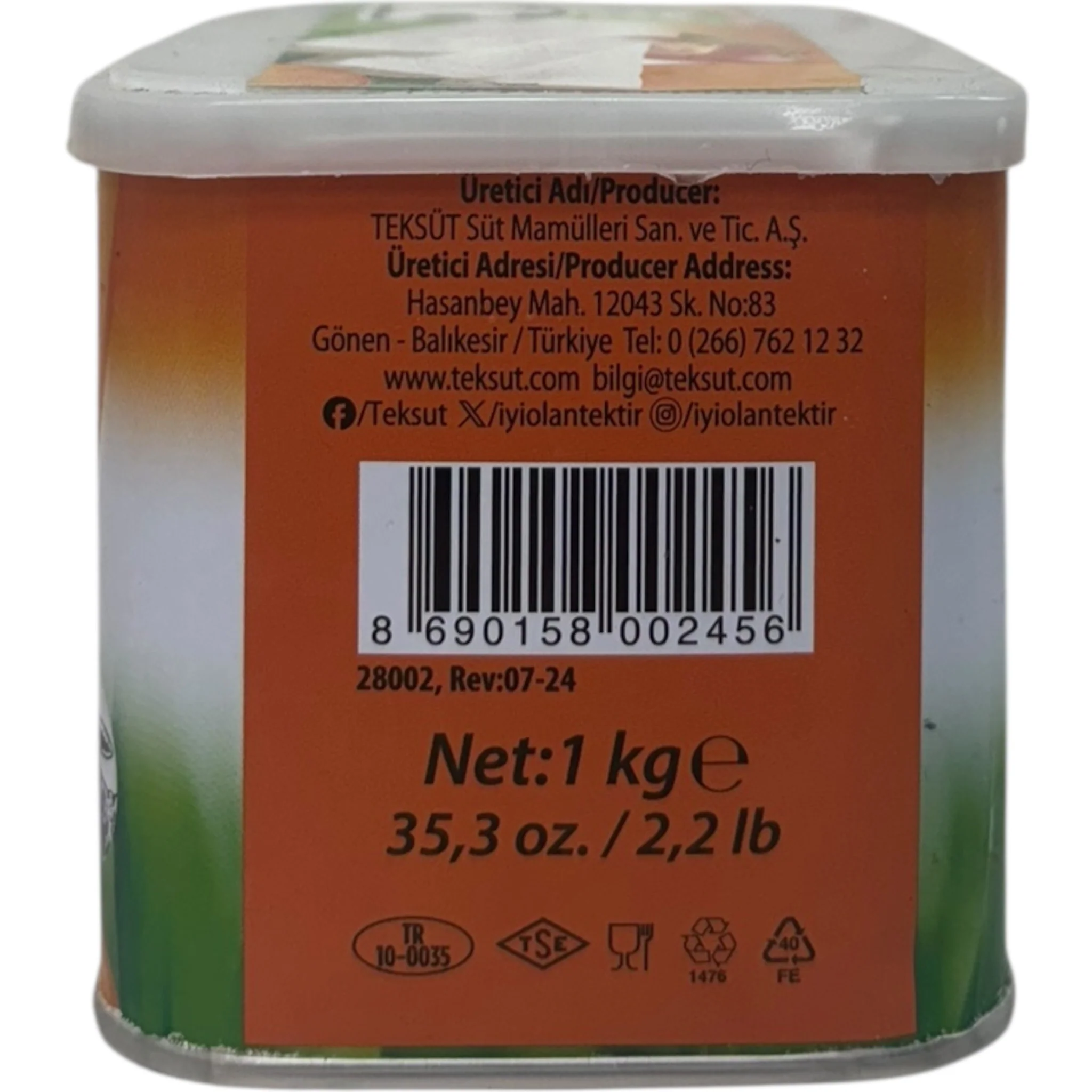 Tek Sut 1Kg Sheep Milk Cheese - Image 3
