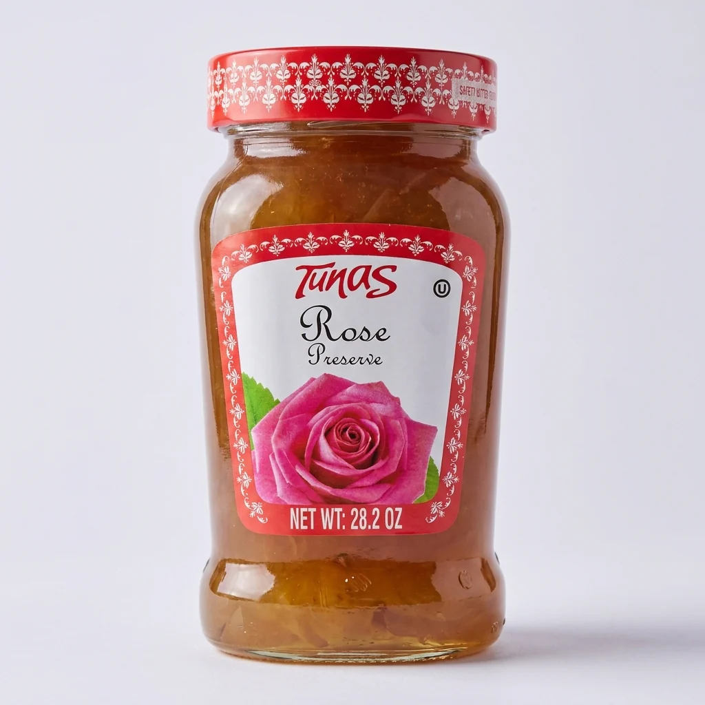 Tunas Rose Preserve 28.2 oz - Authentic Turkish Rose Petal Jam