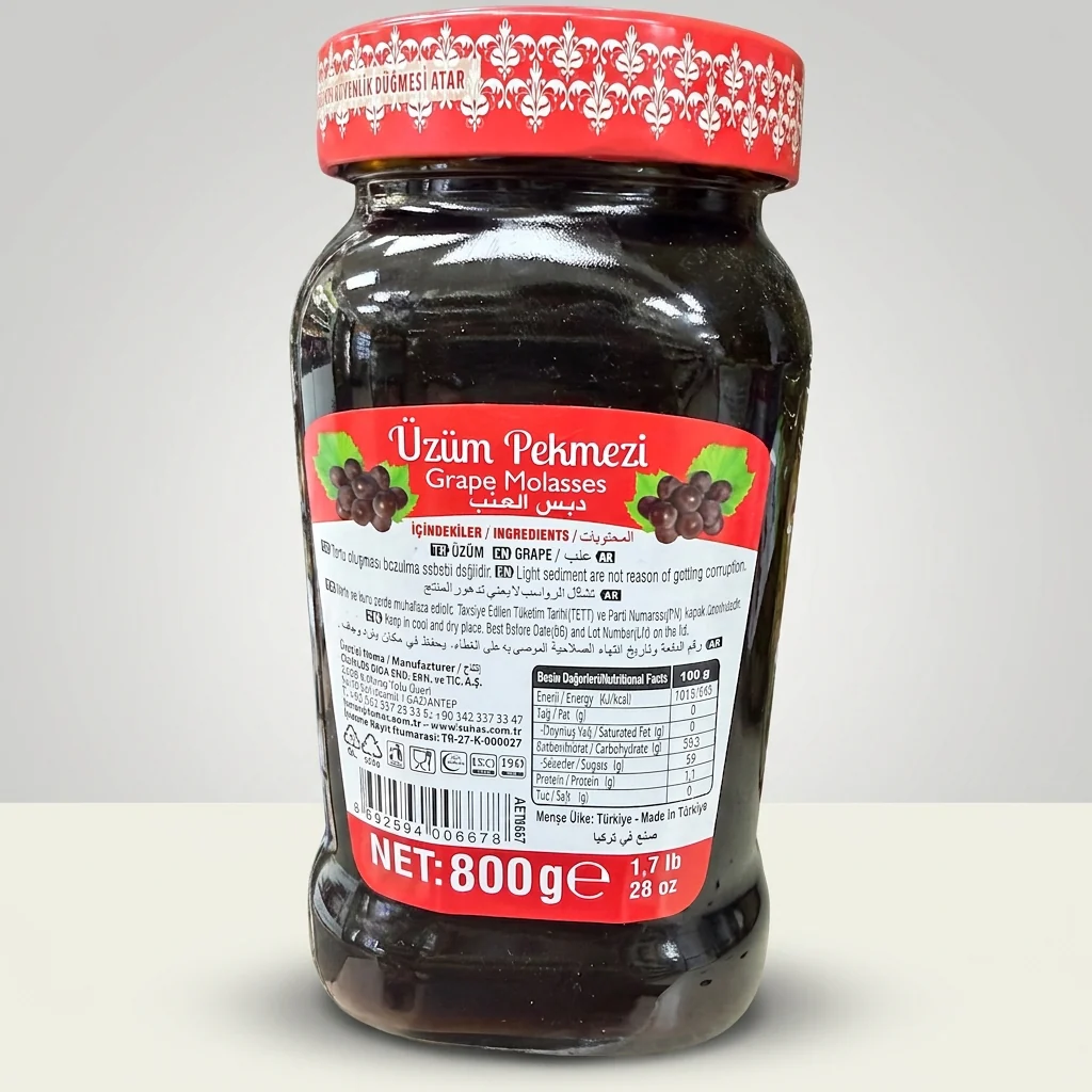 Tunas Üzüm Pekmezi Grape Molasses 800g - Turkish Syrup - Image 2