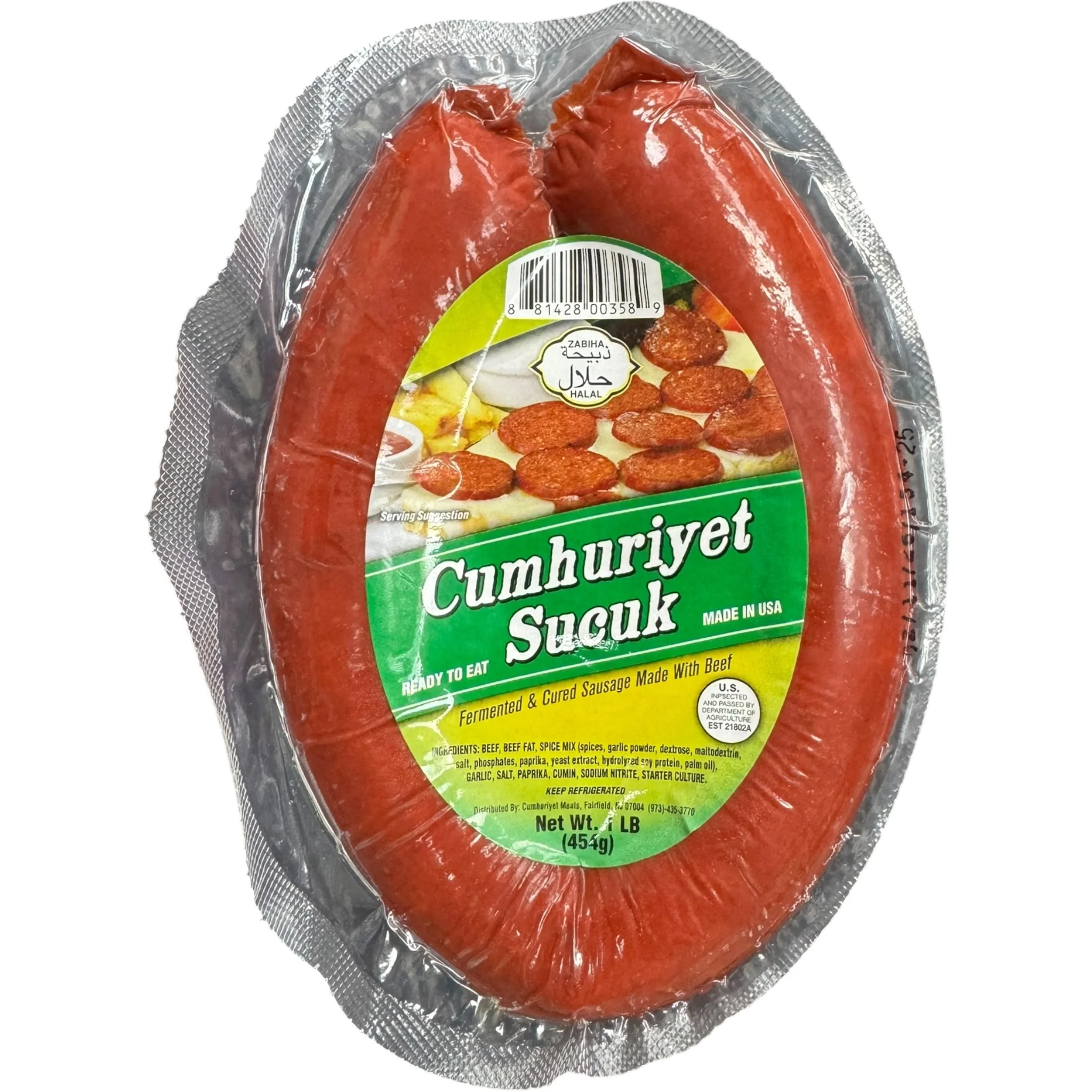 Cumboriyer Turkish Sucuk Sausage 1Lb