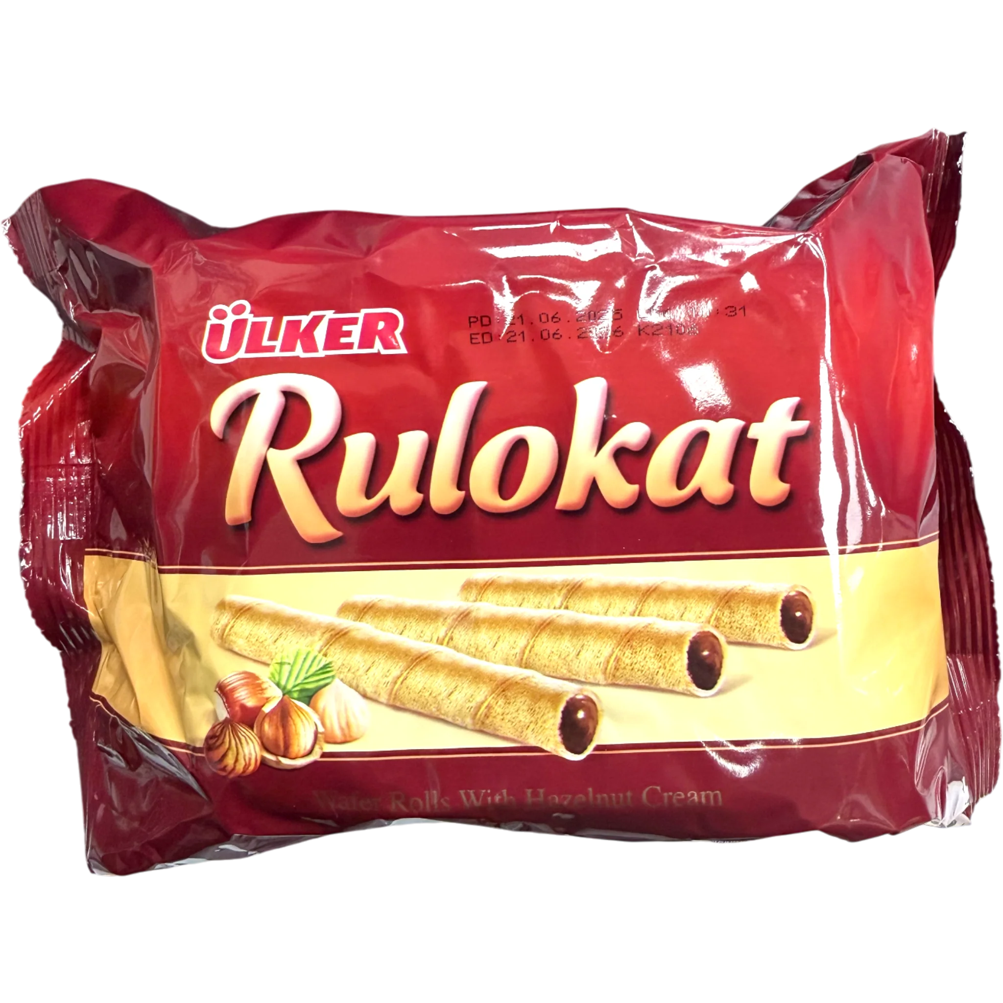Ulker Rulokat Wafer Rolls with Creamy Chocolate Filling