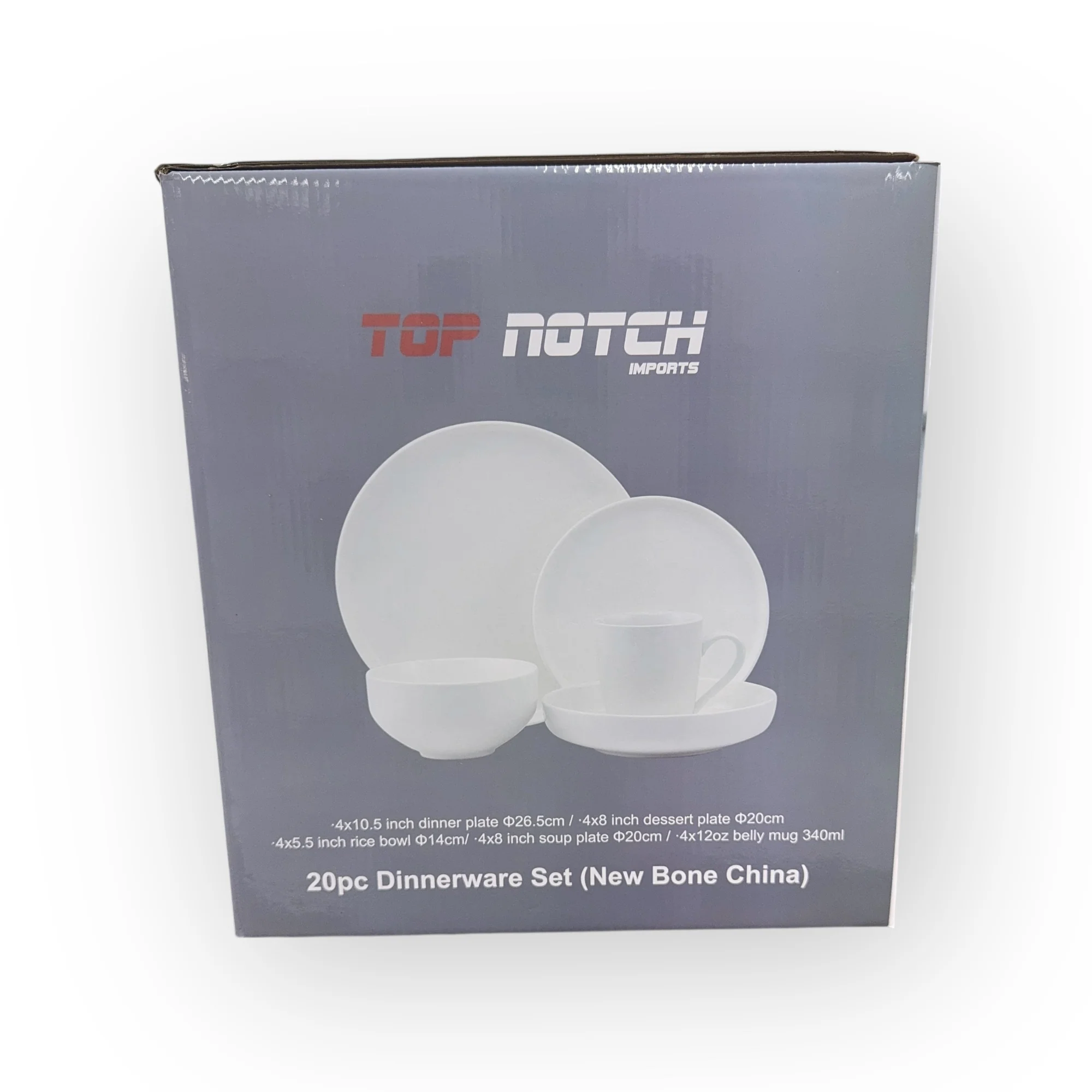 Top Notch White Dinnerware Set – 16 Piece Service for Four - Image 3