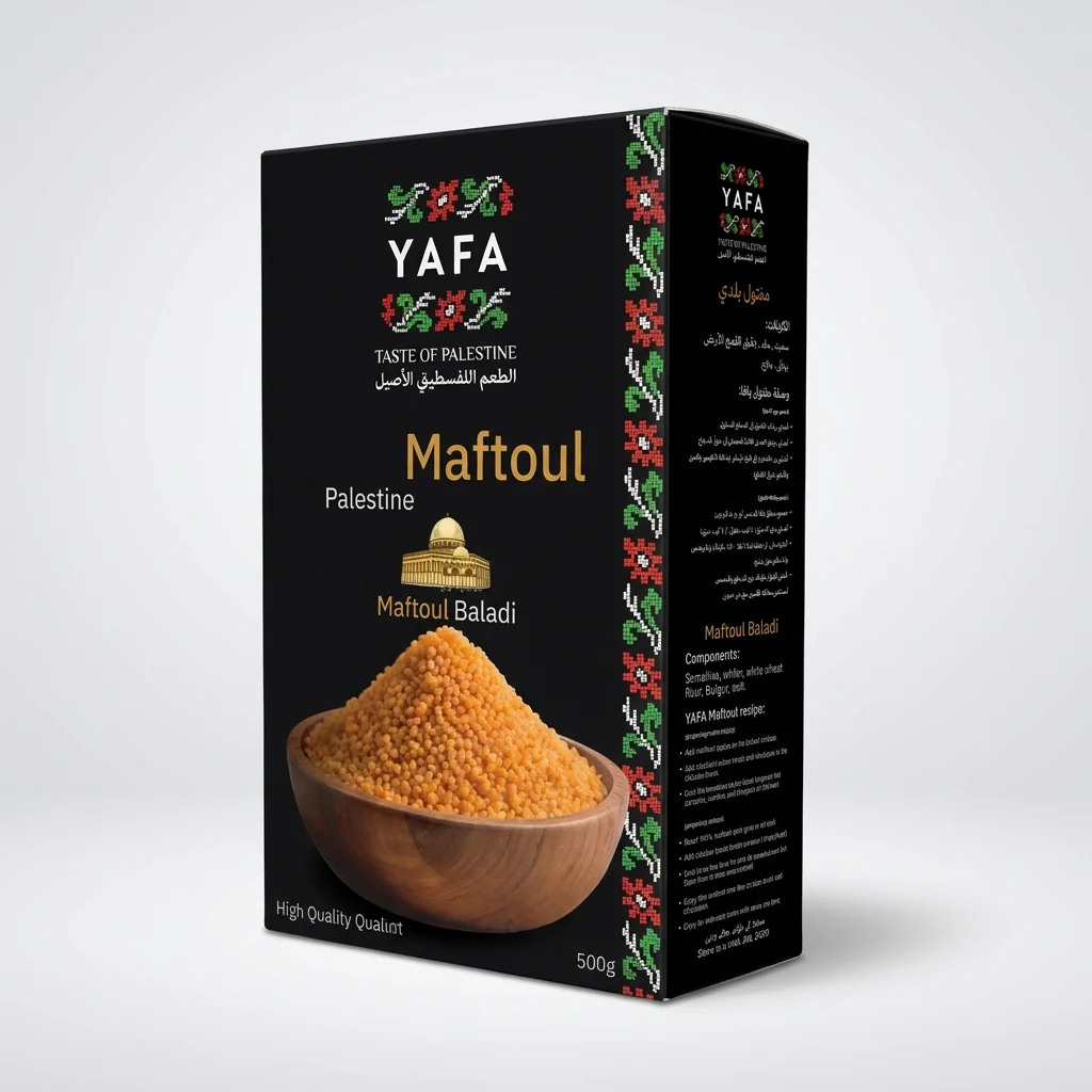 YAFA Maftoul Baladi 500g - Authentic Palestinian Couscous - Image 2