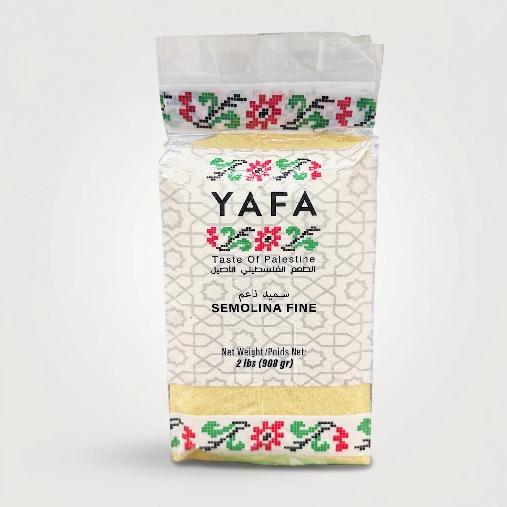 YAFA Semolina Fine 2 lbs - Premium Palestinian Wheat Semolina
