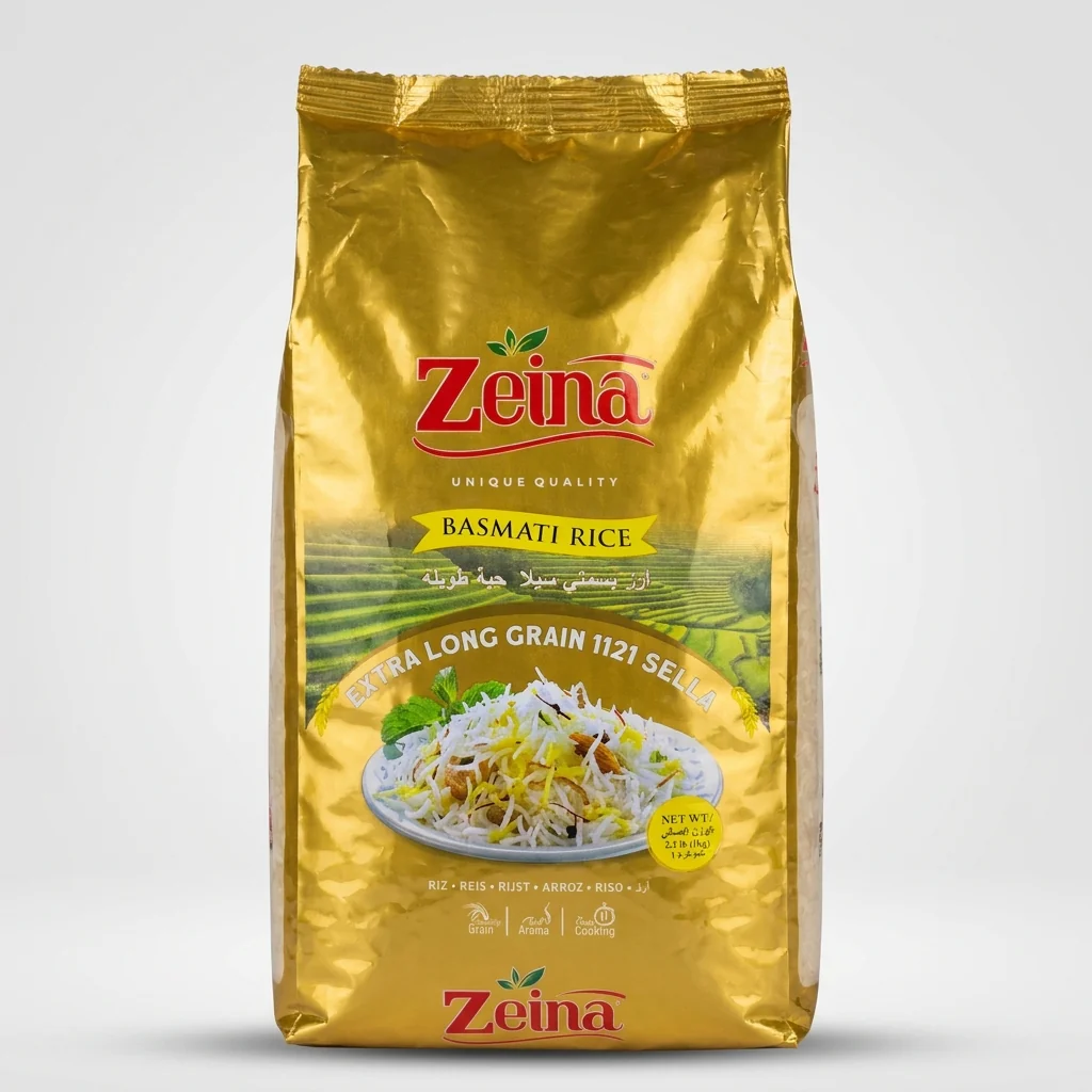 Zeina Basmati Rice 2.2 lb - Extra Long Grain 1121 Sella