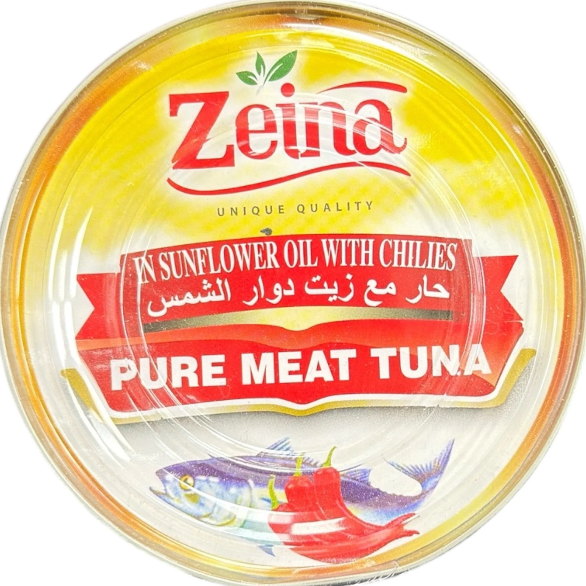 Zeina Tuna in Sunflower Oil with Chili – 185g | Premium Quality, Deliciously Spicy Flavor